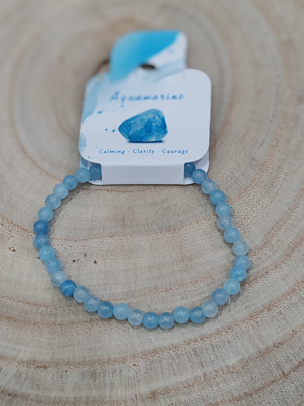 Pulsera de agua marina
