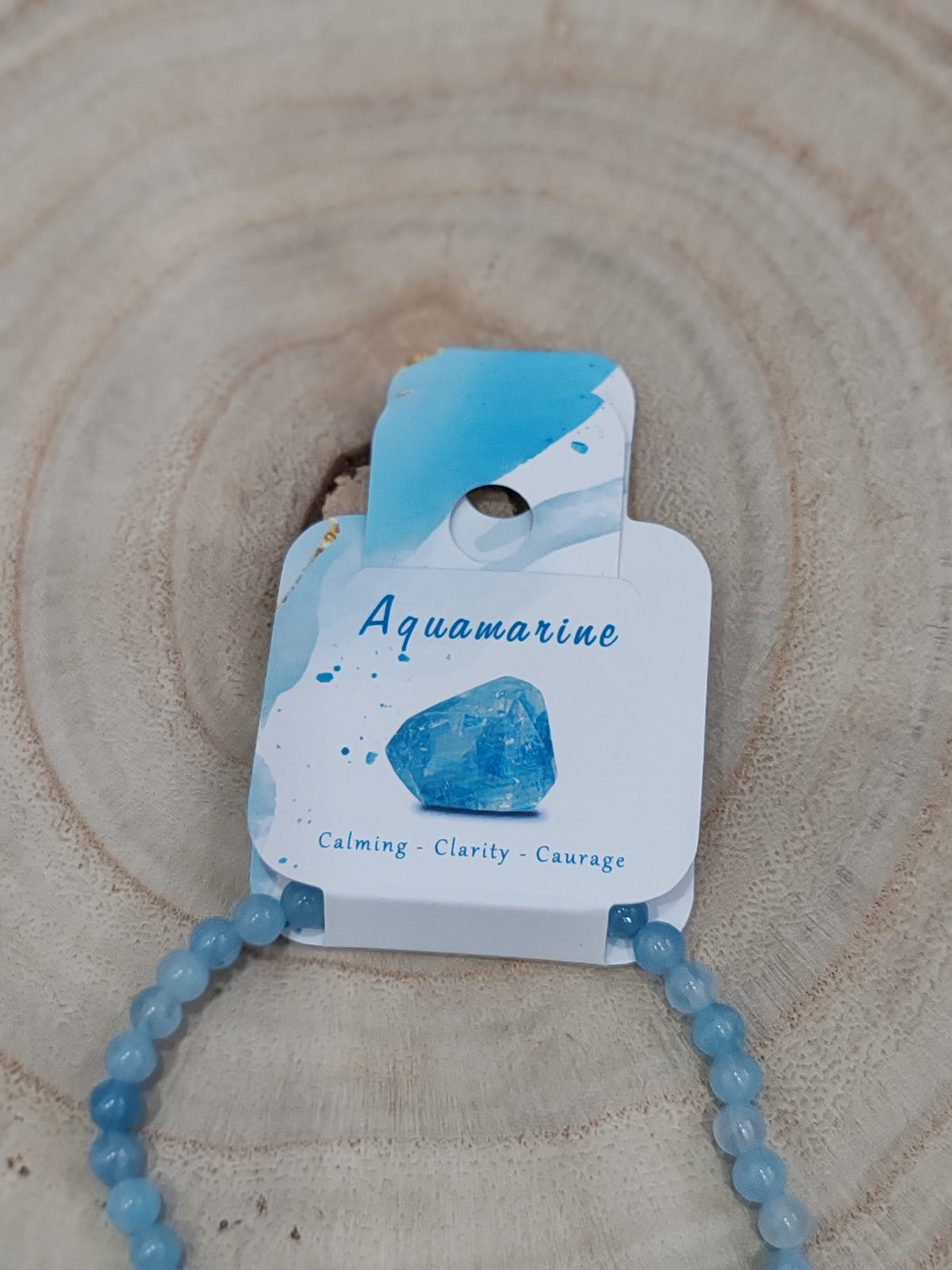 Pulsera de agua marina