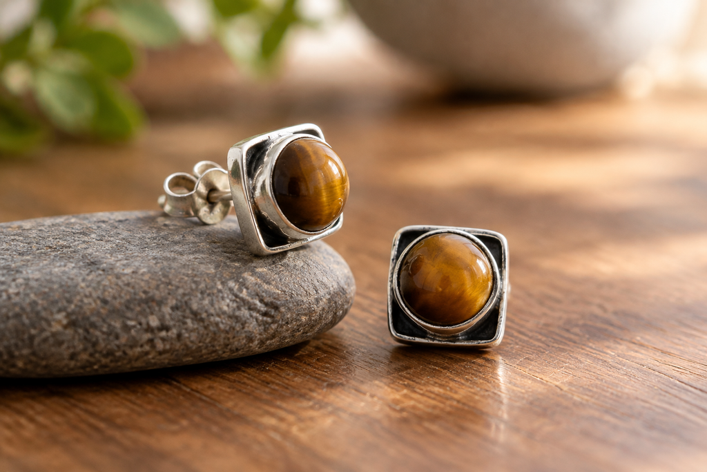 Pendientes de Ojo de Tigre