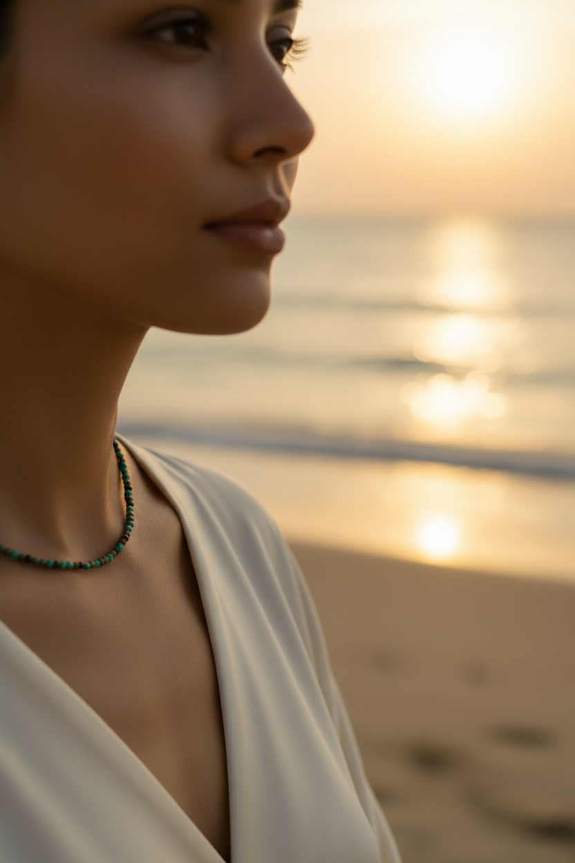 Collar en la playa